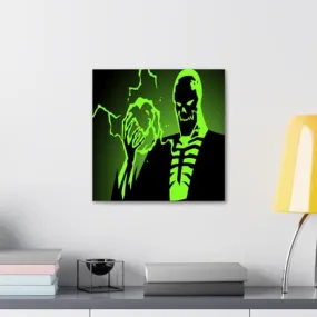 GADGETS WRAP Canvas Gallery Wrap Framed for Home Office Studio Living Room Decoration (10x10inch) - Bat Villian