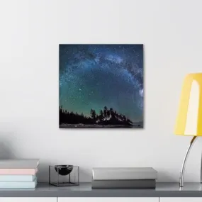 GADGETS WRAP Canvas Gallery Wrap Framed for Home Office Studio Living Room Decoration (10x10inch) - Beach Night
