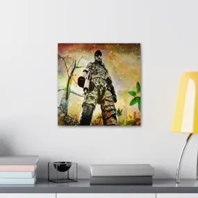 GADGETS WRAP Canvas Gallery Wrap Framed for Home Office Studio Living Room Decoration (10x10inch) - Boss Snake