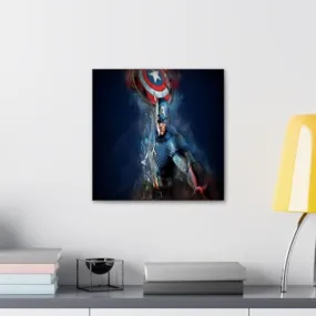 GADGETS WRAP Canvas Gallery Wrap Framed for Home Office Studio Living Room Decoration (10x10inch) - Captain
