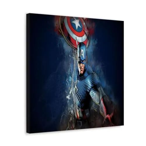 GADGETS WRAP Canvas Gallery Wrap Framed for Home Office Studio Living Room Decoration (10x10inch) - Captain