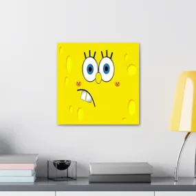 GADGETS WRAP Canvas Gallery Wrap Framed for Home Office Studio Living Room Decoration (10x10inch) - Cartoon Sponge Bob
