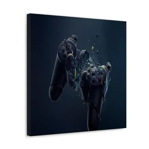 GADGETS WRAP Canvas Gallery Wrap Framed for Home Office Studio Living Room Decoration (10x10inch) - Controller Broken