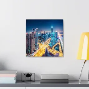 GADGETS WRAP Canvas Gallery Wrap Framed for Home Office Studio Living Room Decoration (10x10inch) - Dubai