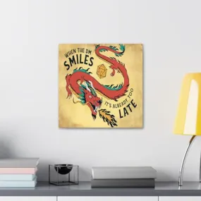 GADGETS WRAP Canvas Gallery Wrap Framed for Home Office Studio Living Room Decoration (10x10inch) - Dungeon Master Smile