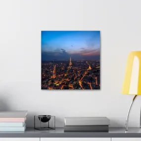 GADGETS WRAP Canvas Gallery Wrap Framed for Home Office Studio Living Room Decoration (10x10inch) - Eiffel Tower & Paris