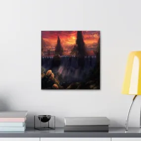 GADGETS WRAP Canvas Gallery Wrap Framed for Home Office Studio Living Room Decoration (10x10inch) - Fantasy Night