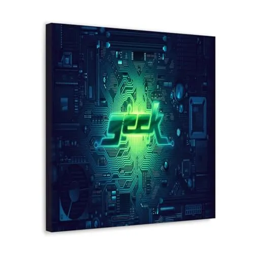 GADGETS WRAP Canvas Gallery Wrap Framed for Home Office Studio Living Room Decoration (10x10inch) - Geek