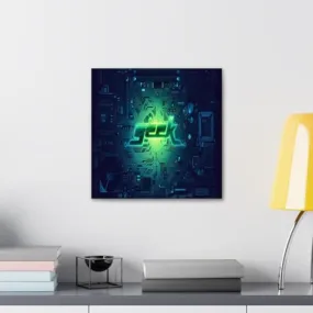 GADGETS WRAP Canvas Gallery Wrap Framed for Home Office Studio Living Room Decoration (10x10inch) - Geek