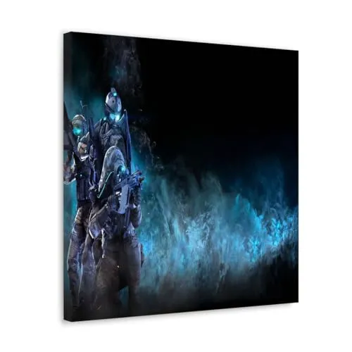 GADGETS WRAP Canvas Gallery Wrap Framed for Home Office Studio Living Room Decoration (10x10inch) - Ghost Recon Wallpaper 2