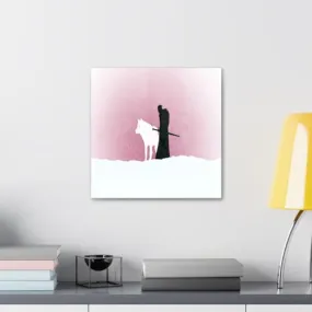 GADGETS WRAP Canvas Gallery Wrap Framed for Home Office Studio Living Room Decoration (10x10inch) - Ghost