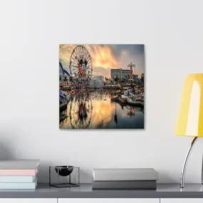 GADGETS WRAP Canvas Gallery Wrap Framed for Home Office Studio Living Room Decoration (10x10inch) - Giant Wheel