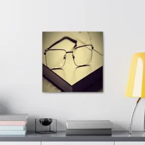GADGETS WRAP Canvas Gallery Wrap Framed for Home Office Studio Living Room Decoration (10x10inch) - Glasses