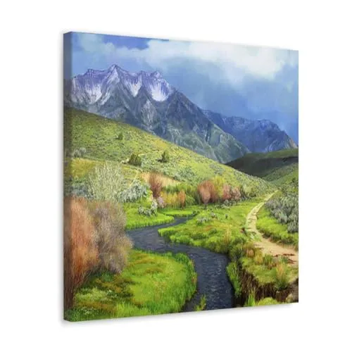 GADGETS WRAP Canvas Gallery Wrap Framed for Home Office Studio Living Room Decoration (10x10inch) - Mount Nebo And Currant Creek Print