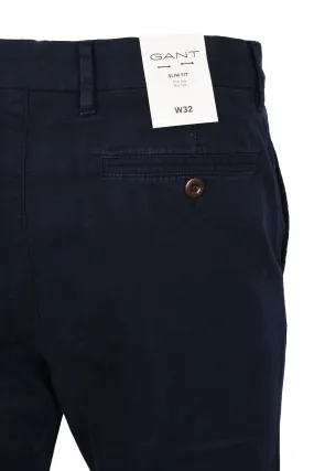 Gant Slim Dobby Structure Chino Evening Blue