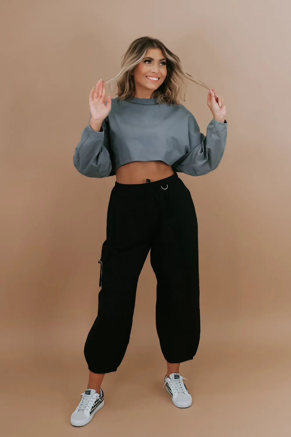 Get Going Cargo Pants, Black