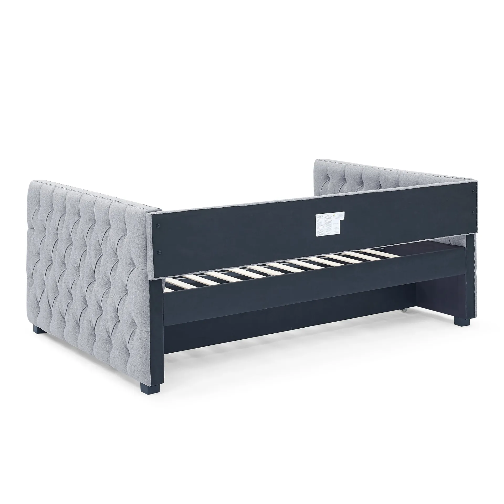 Gray Modern Luxury Italian Minimalist Sofa Day Bed