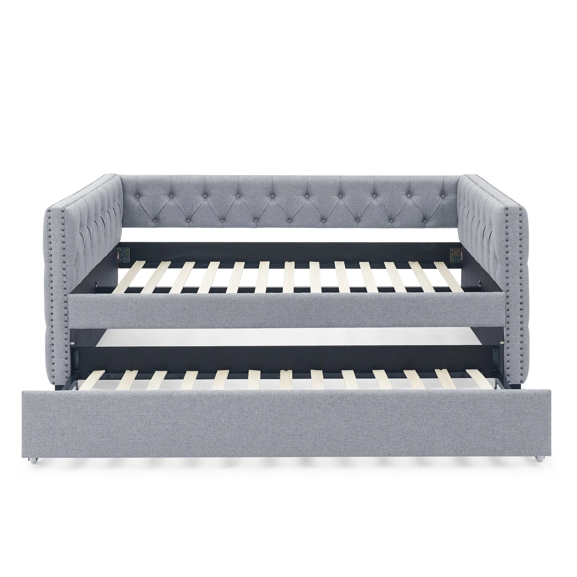 Gray Modern Luxury Italian Minimalist Sofa Day Bed