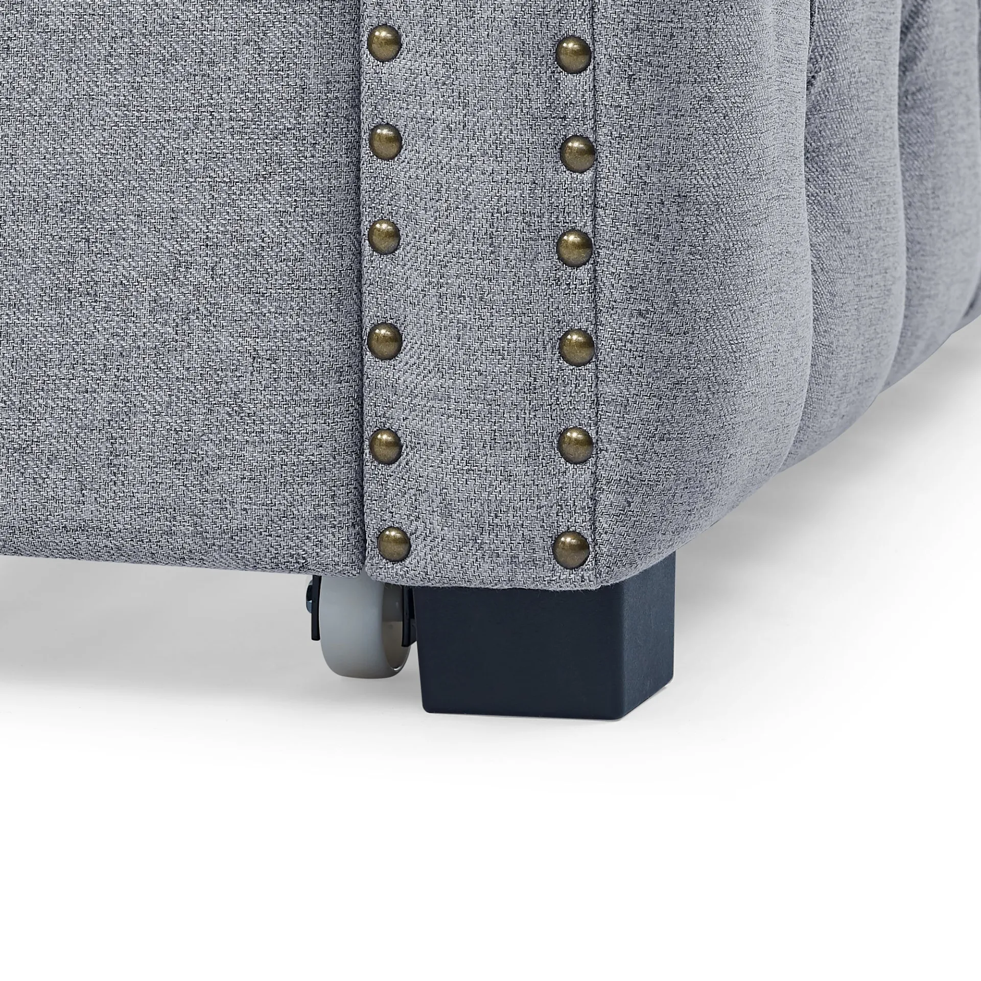 Gray Modern Luxury Italian Minimalist Sofa Day Bed