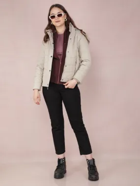 Grey Quilted Jacket
