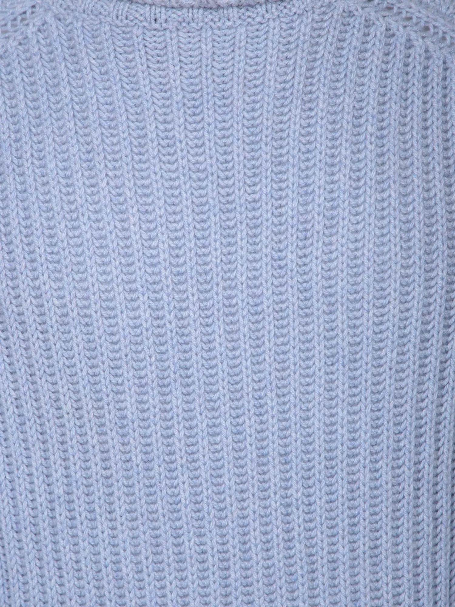 High neck light blue pullover