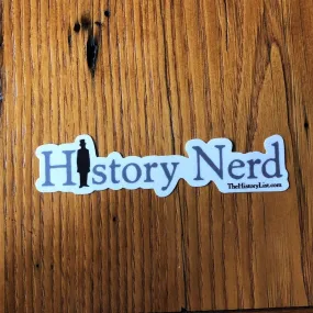 HISTORY NERD® sticker with Abraham Lincoln