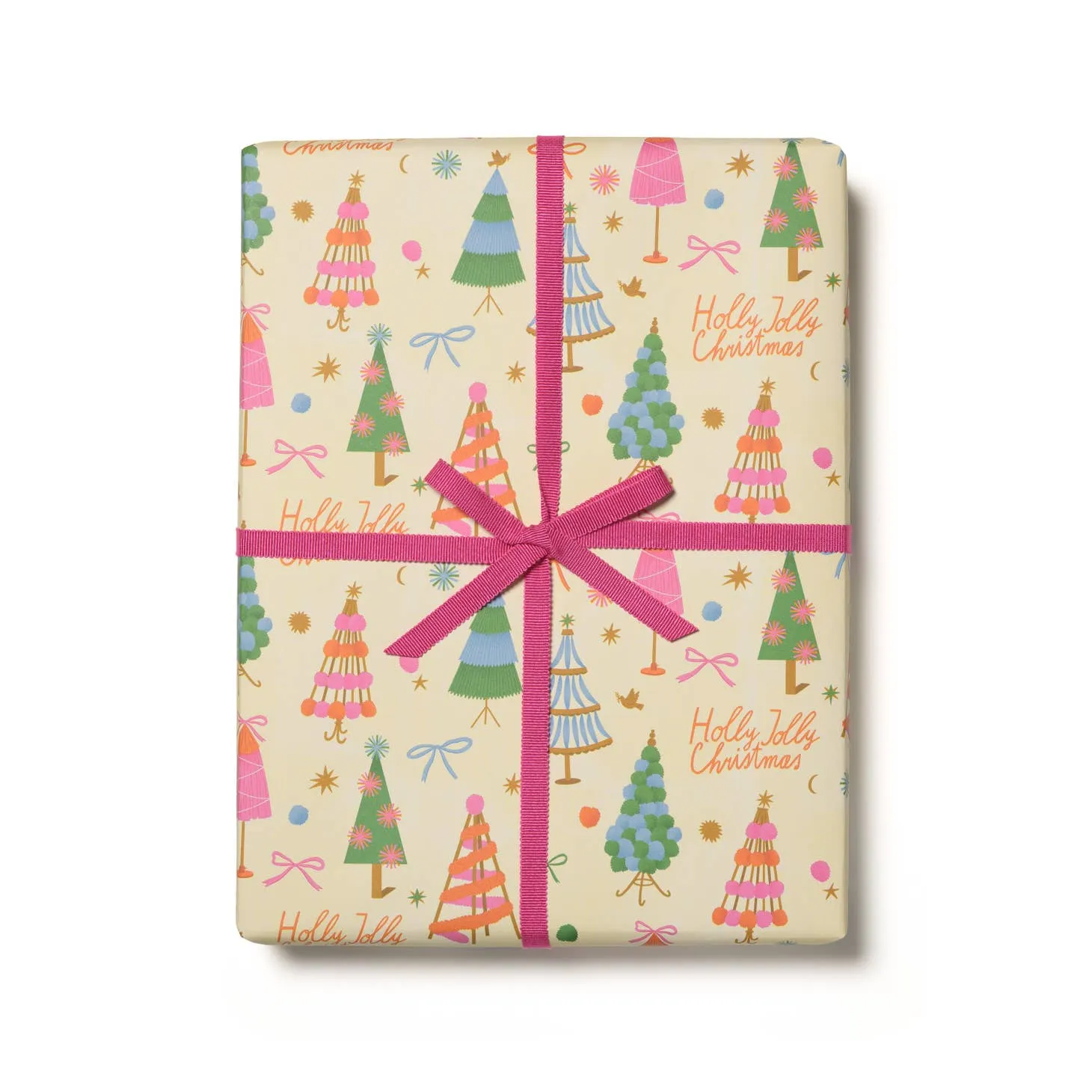 Holly Jolly Trees Gift Wrap