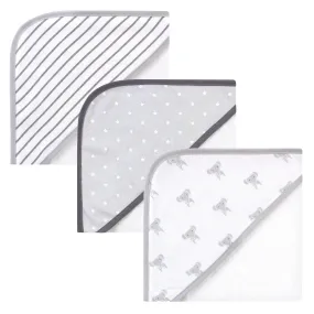 Hudson Baby Cotton Rich Hooded Towels, Modern Elephant