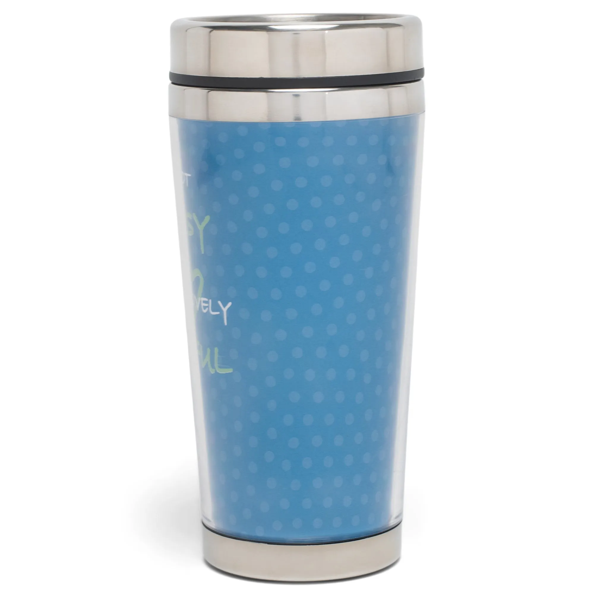 I'm Not Bossy Bright Blue and Green 16 Ounces Stainless Steel Travel Tumbler
