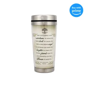 Irish Prayer 16 Oz Stainless Steel Travel Mug with Lid