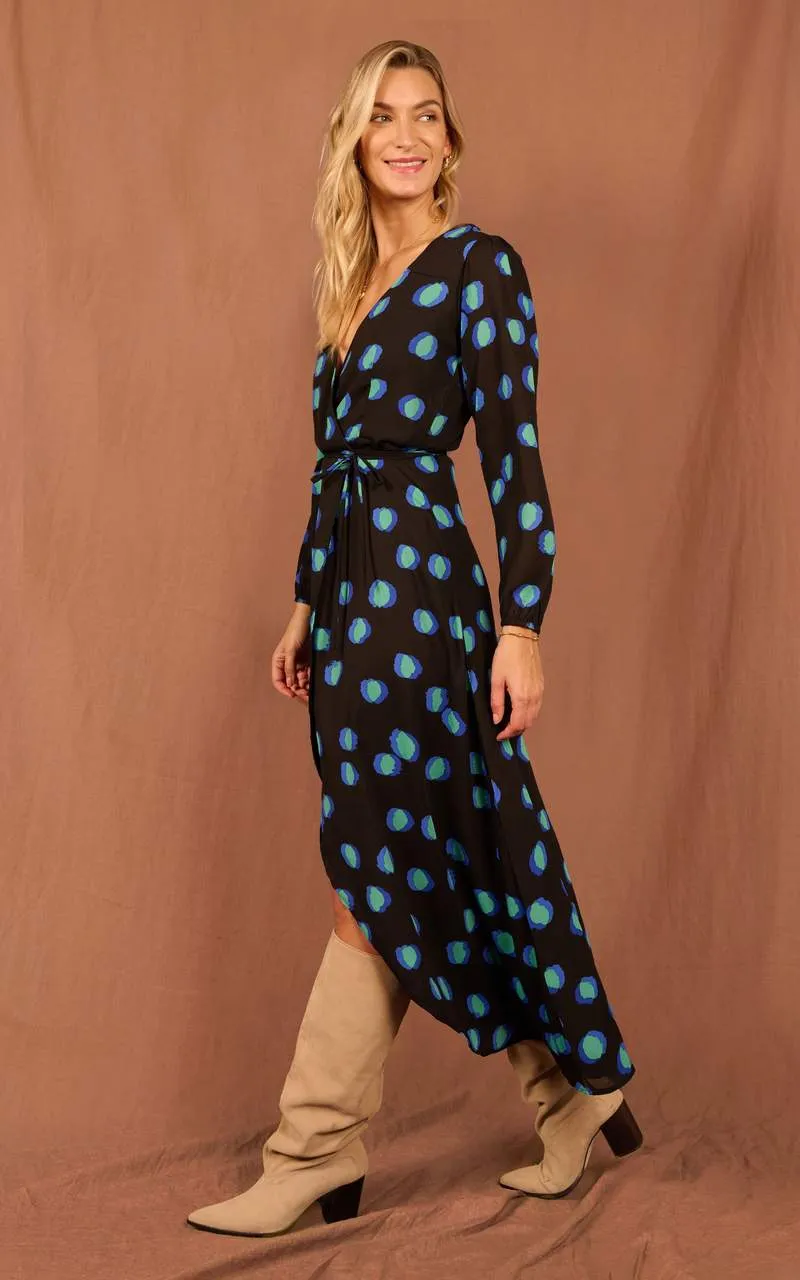 Jagger Dress | Dancing Leopard | Blue Dotty
