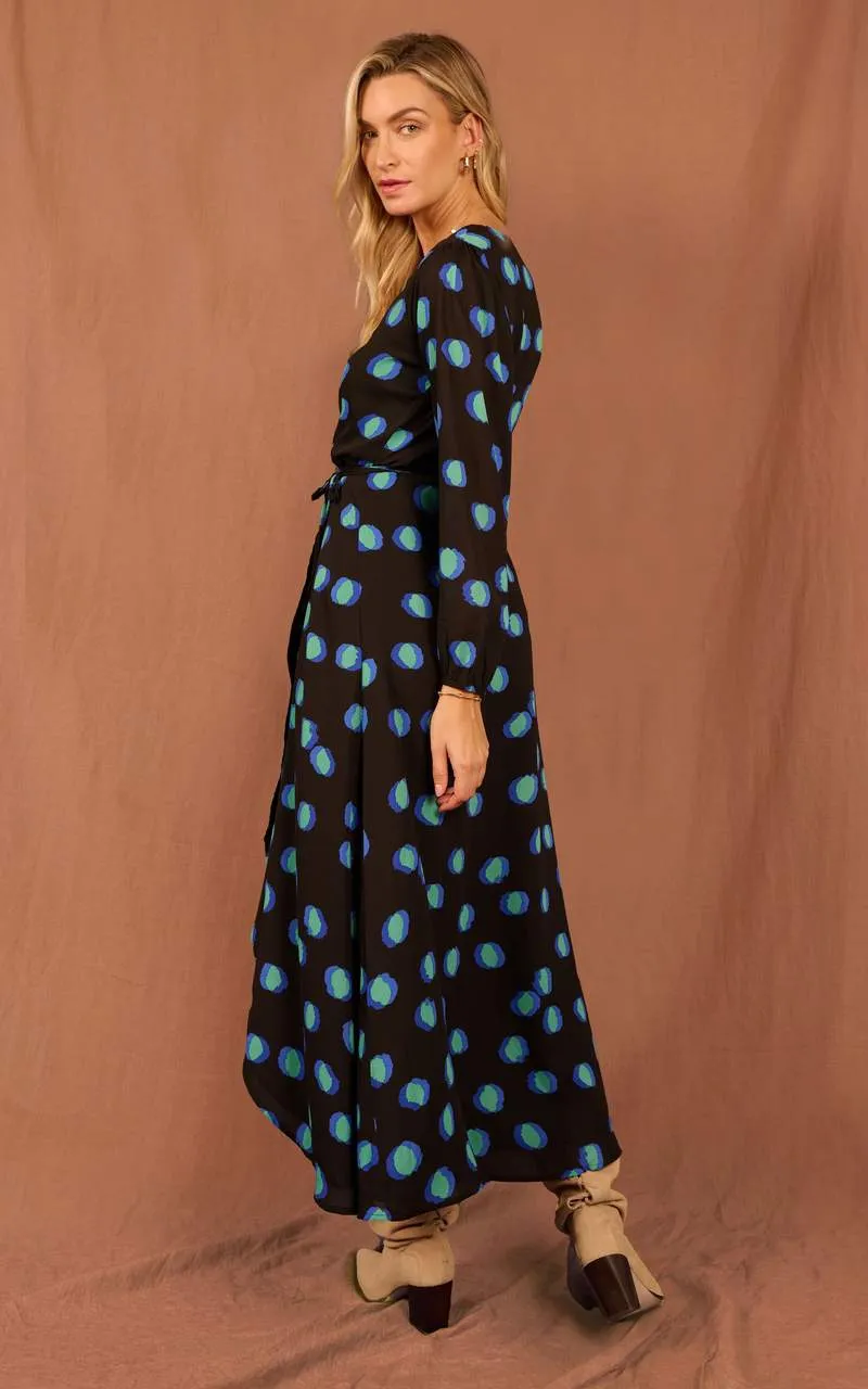 Jagger Dress | Dancing Leopard | Blue Dotty