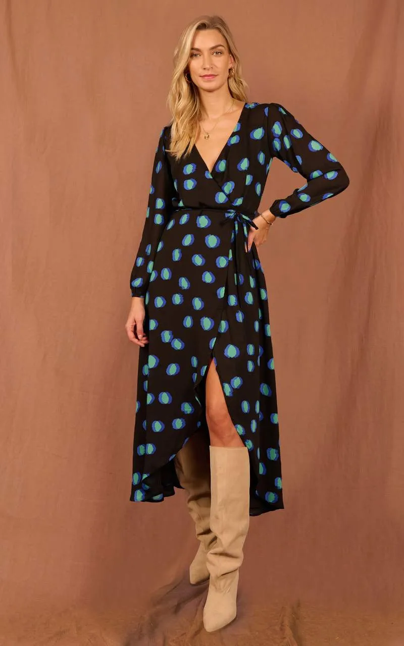 Jagger Dress | Dancing Leopard | Blue Dotty