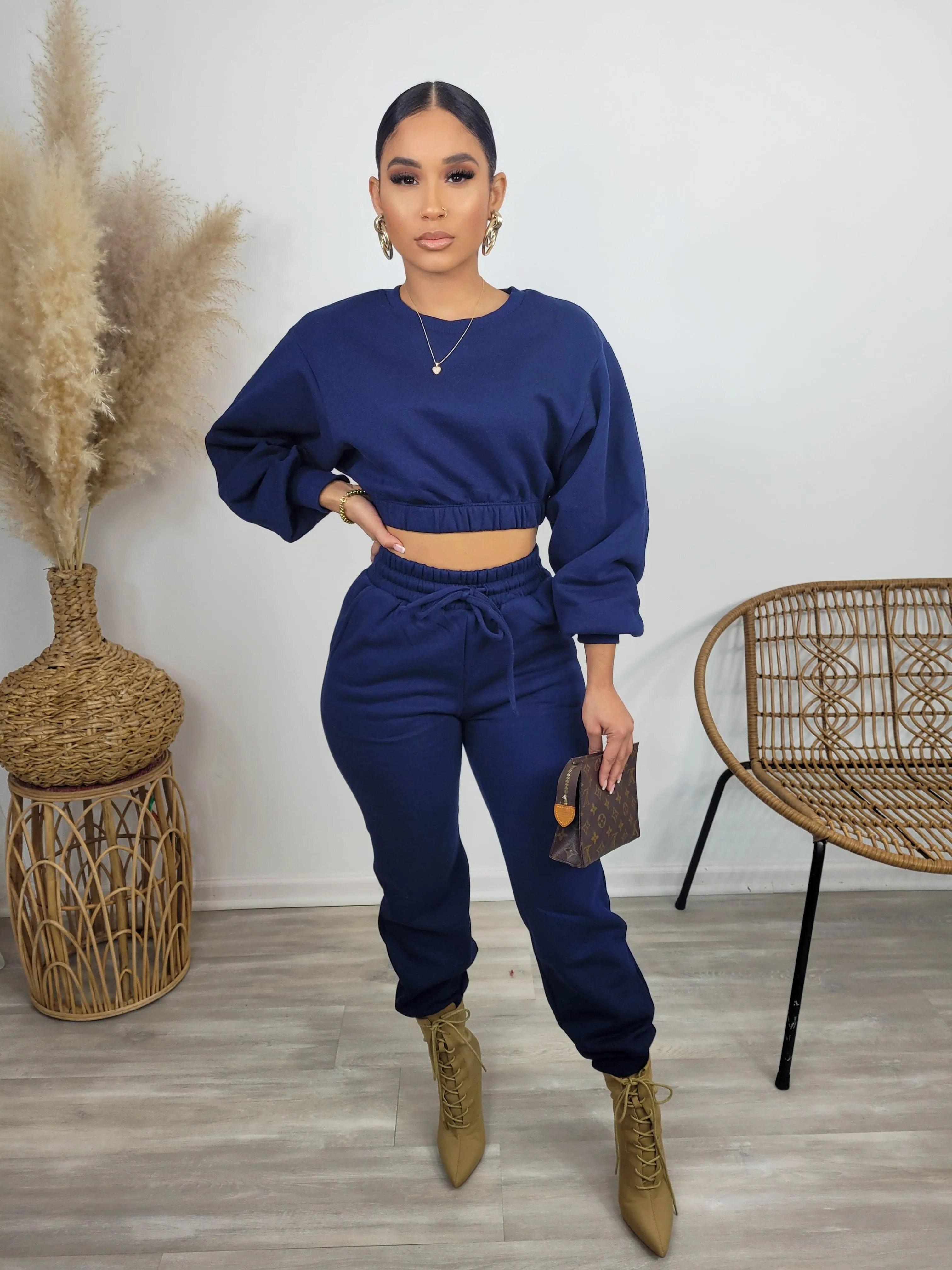 Keveen Jogger Set (Navy Blue)