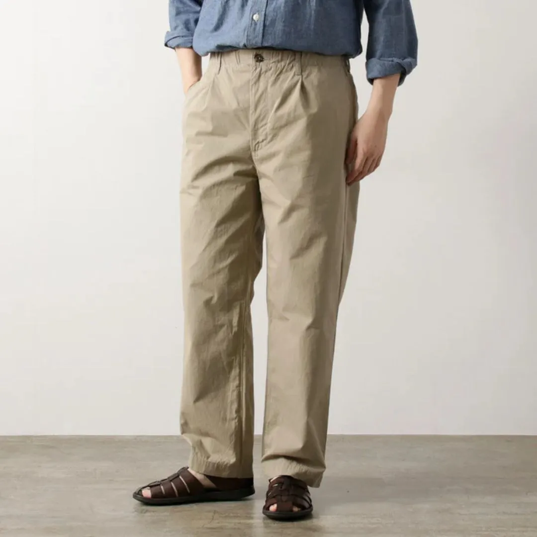Khaki Cotton Travel Chino Pants