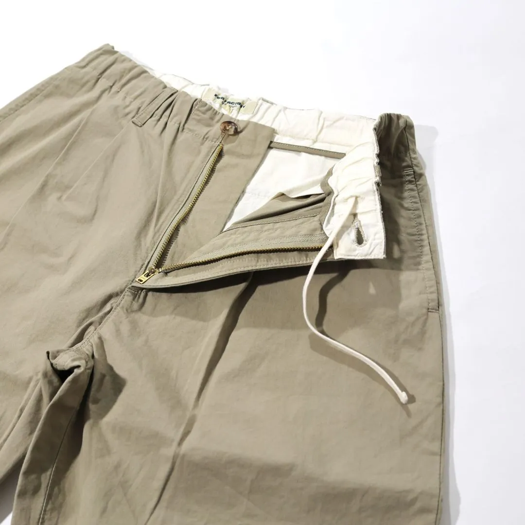 Khaki Cotton Travel Chino Pants