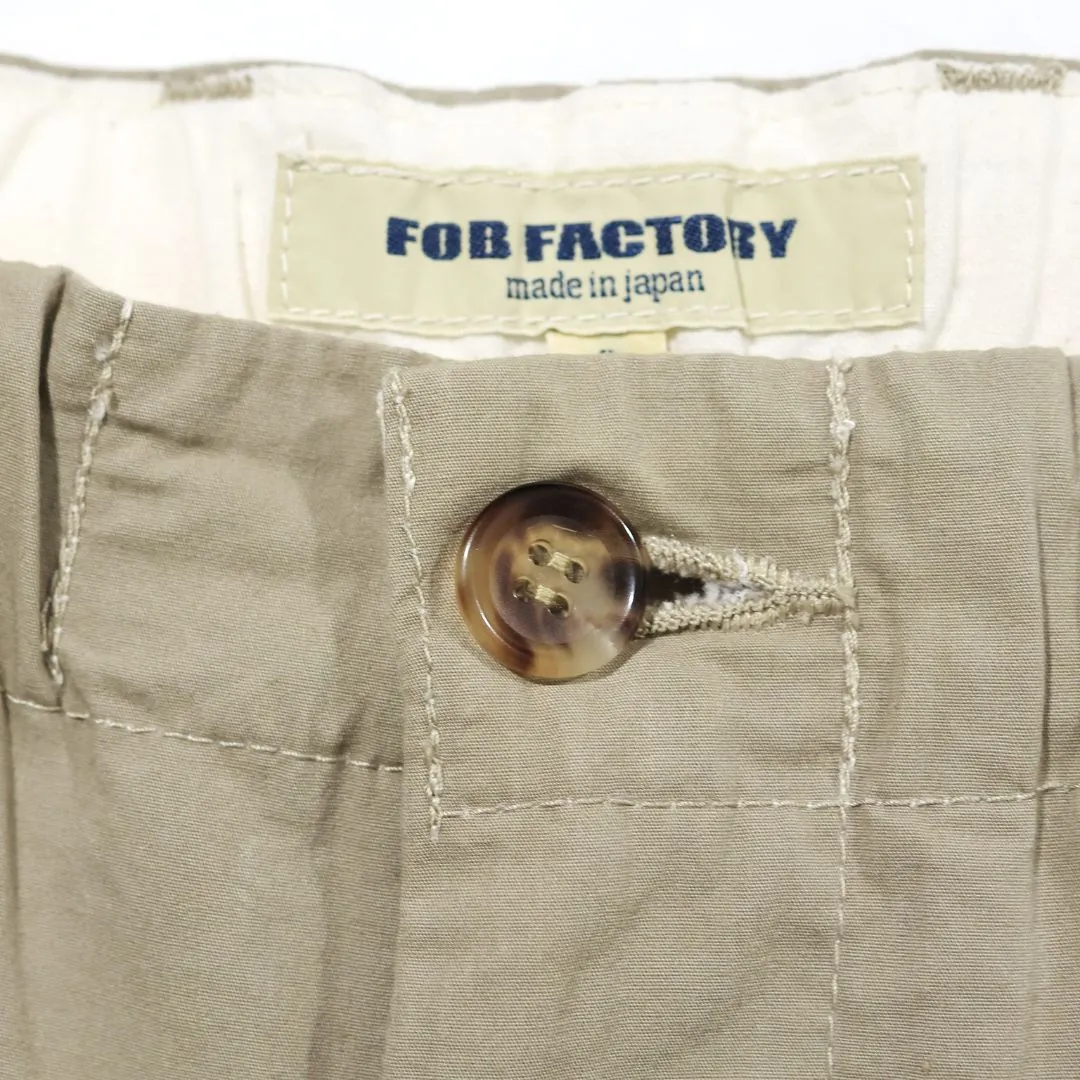 Khaki Cotton Travel Chino Pants