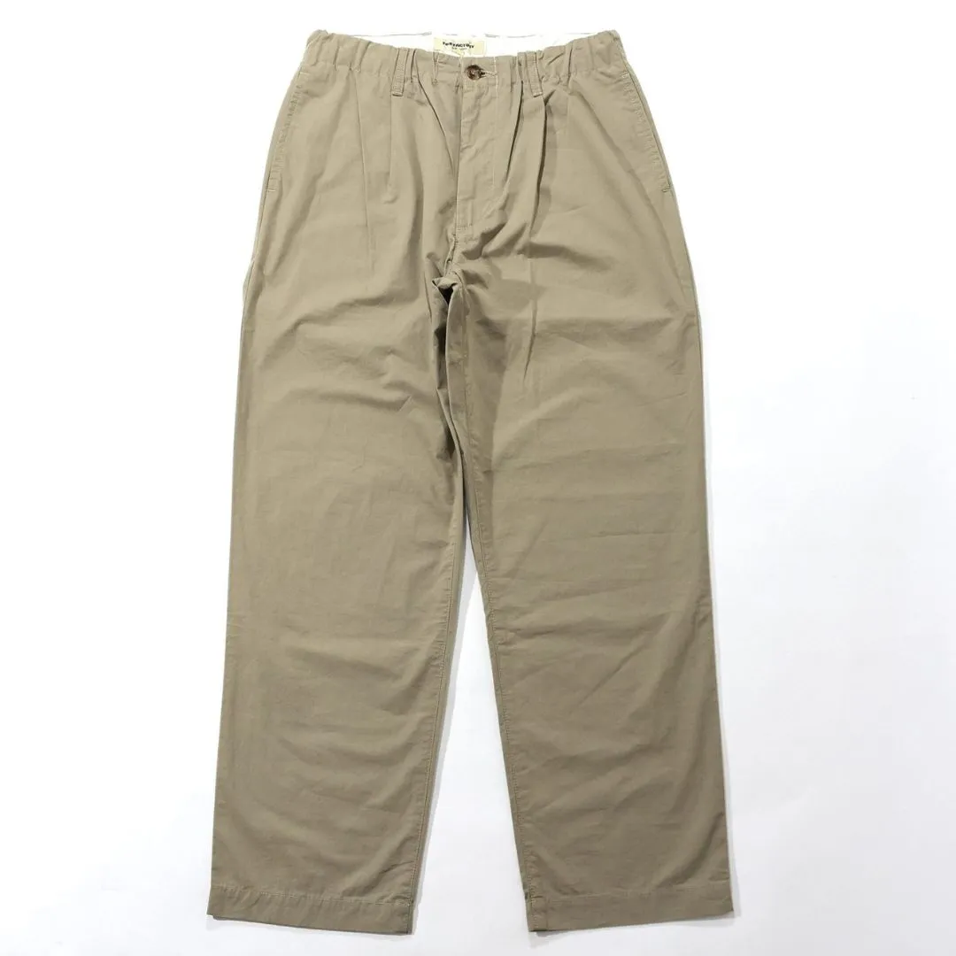 Khaki Cotton Travel Chino Pants