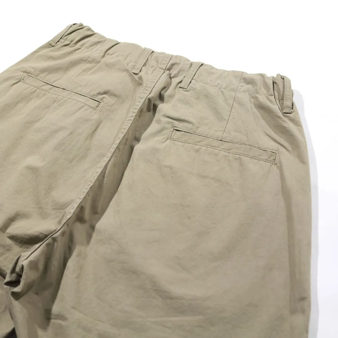 Khaki Cotton Travel Chino Pants