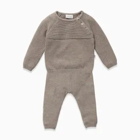 Knitted Raglan Sleeve Jumper & Joggers Outfit
