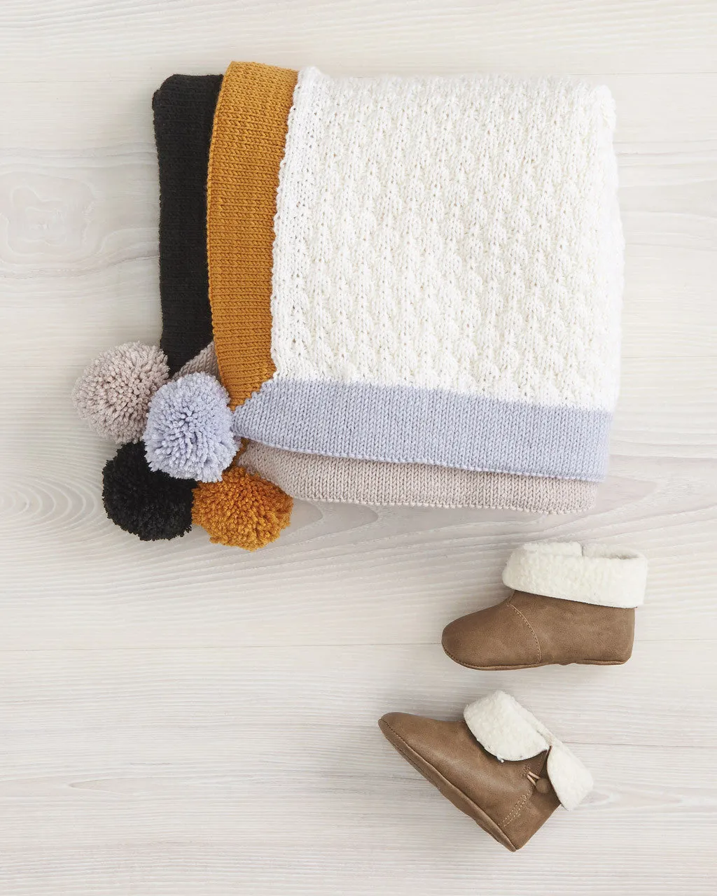 Knitting Pattern Modern Pram Blanket