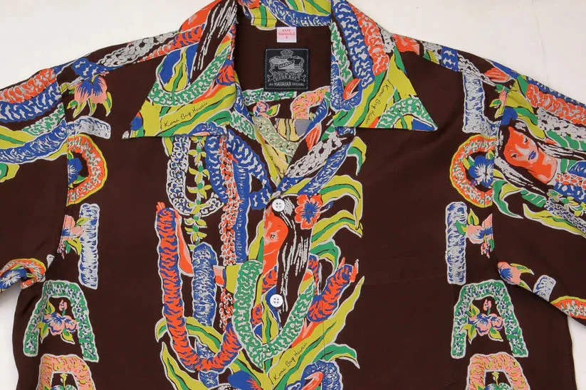 KONA BAY HAWAII ALOHA GIRL BROWN