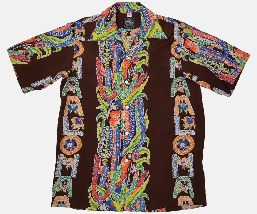 KONA BAY HAWAII ALOHA GIRL BROWN