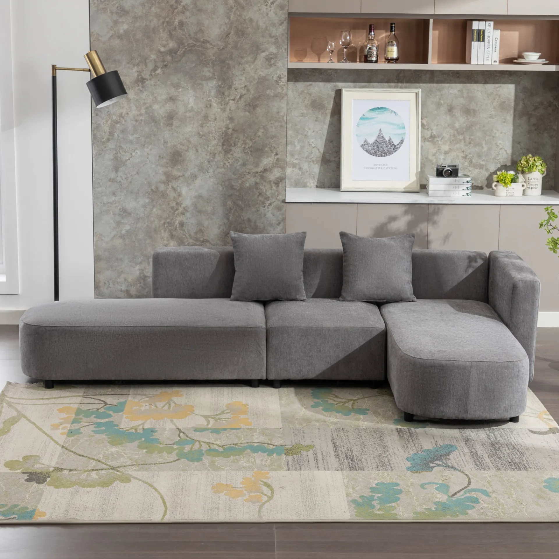 La Idyllique | Luxury Modern Style Living Room Upholstery Sofa