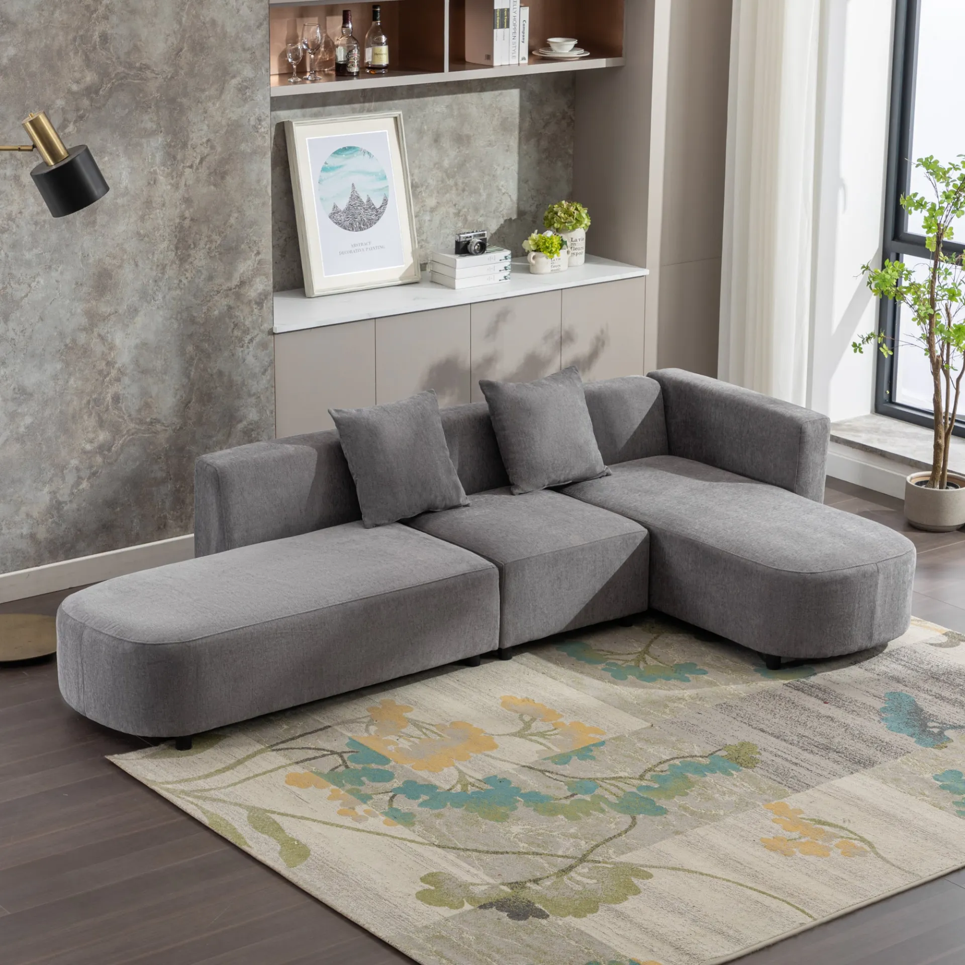 La Idyllique | Luxury Modern Style Living Room Upholstery Sofa