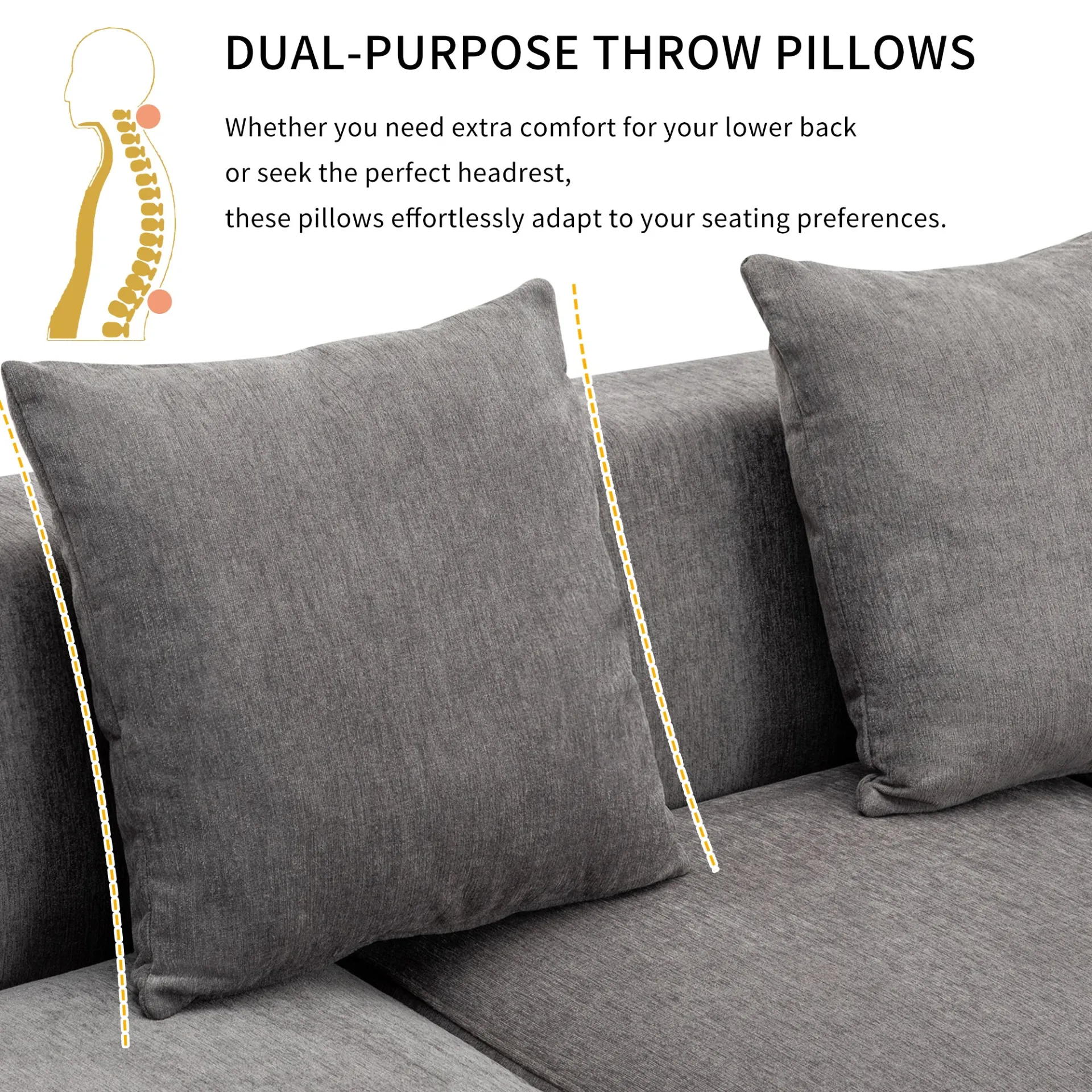 La Idyllique | Luxury Modern Style Living Room Upholstery Sofa
