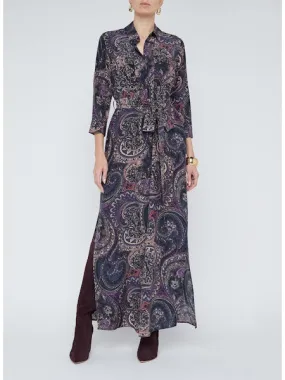 La60466 Paisley Long Shirtdress
