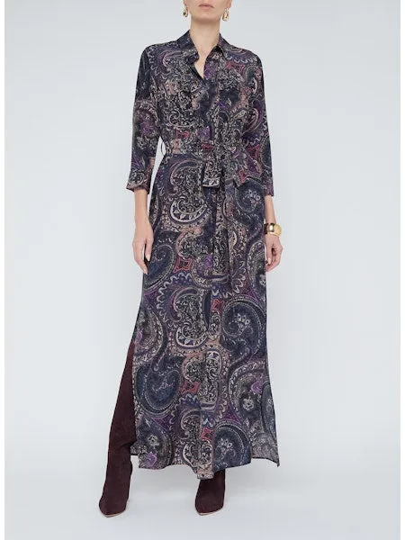 La60466 Paisley Long Shirtdress