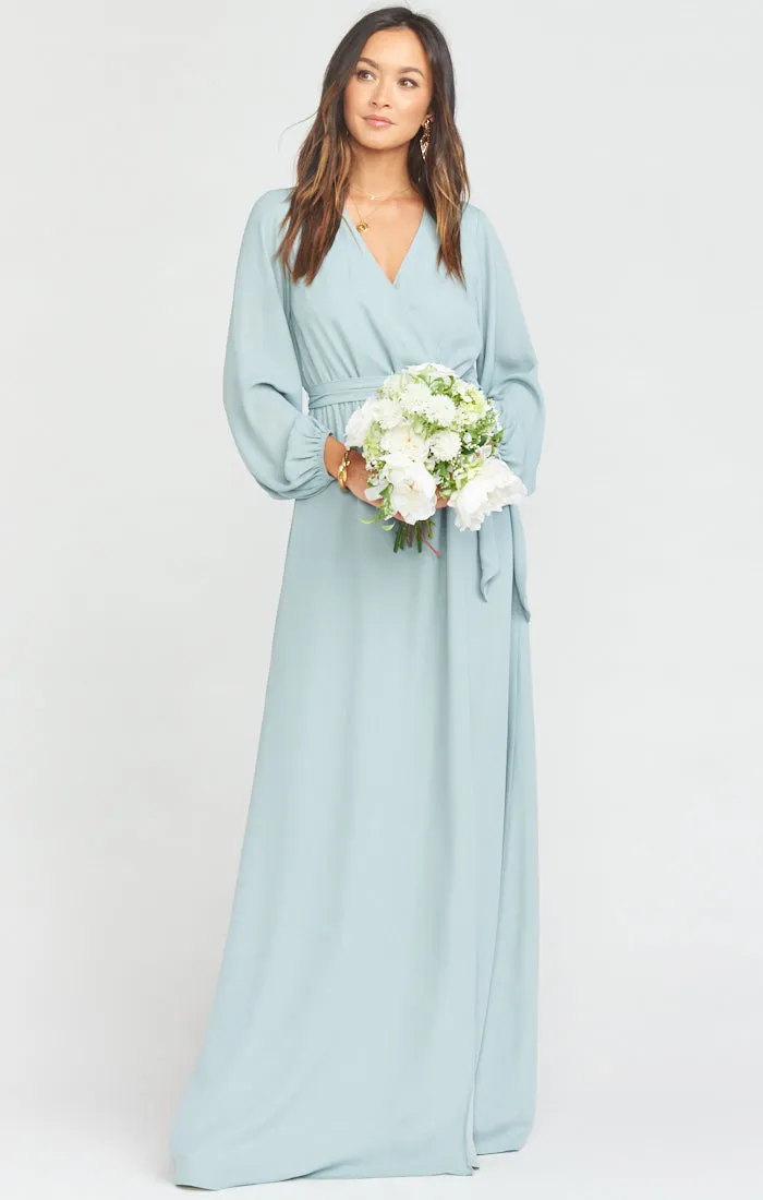 Lady Long Sleeve Wrap Dress
