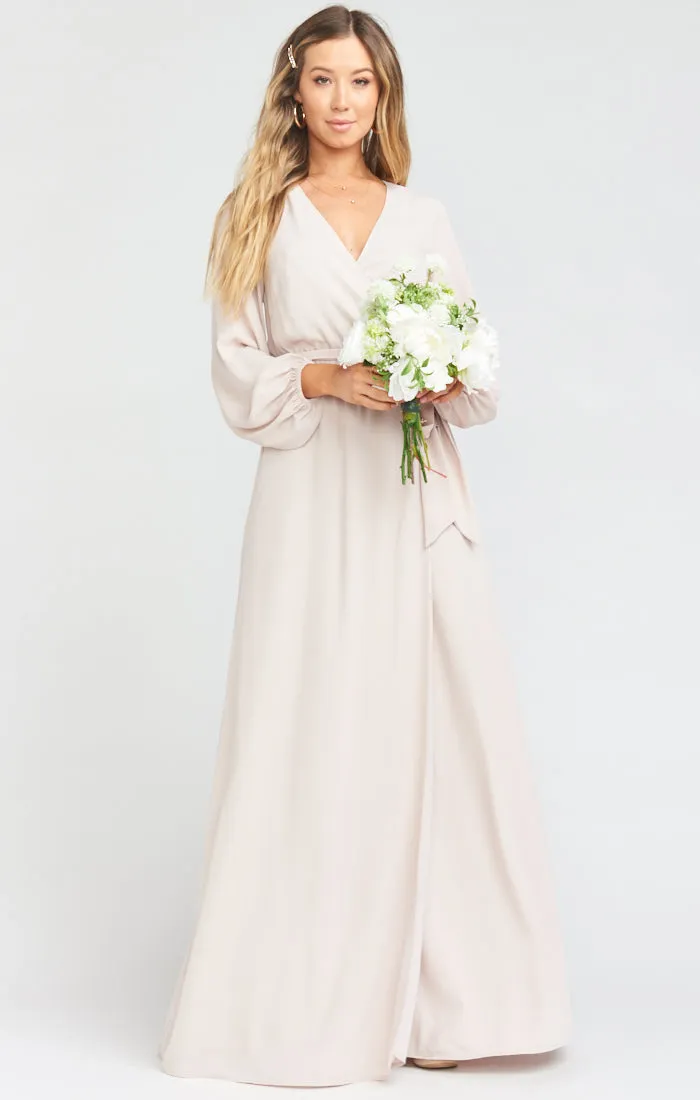 Lady Long Sleeve Wrap Dress